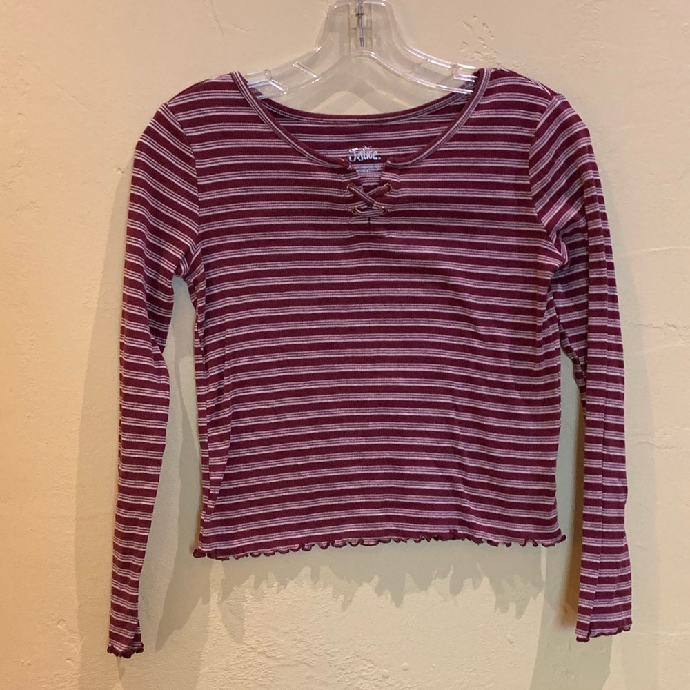 Justice girls long sleeve cotton top. - Picture 1 of 6